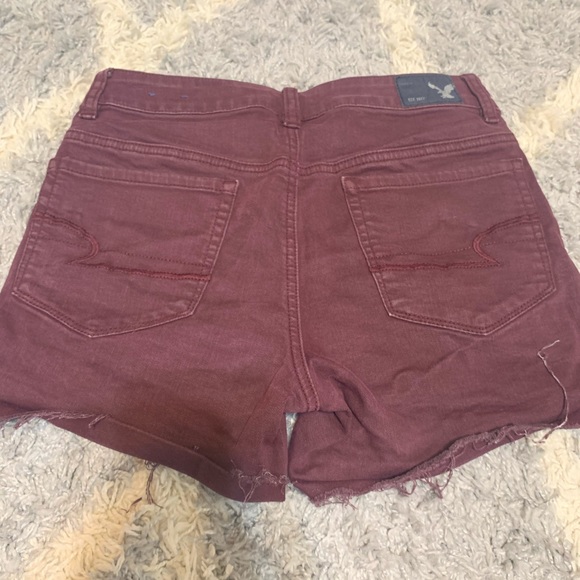 American Eagle hi-rise shorts - Maroon - Picture 2 of 3